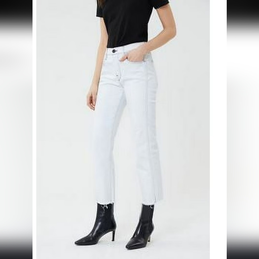 3 x 1 N.Y.C. Adelia Austin High-Rise Straight-Leg Cropped Jeans